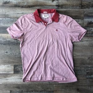 Men’s Penguin Red Heathered Heritage Slim Fit Polo